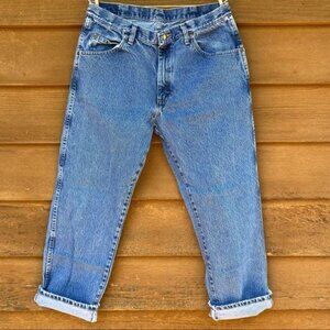Vintage Wrangler Regular Fit Blue Slightly Distressed Faded Jeans Y2K